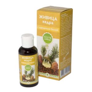 Живица кедра 12,5% с лапчаткой белой